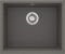 Мийка кухонна Deante Corda, граніт, квадрат, без крила, 550х460х204мм, чаша - 1, вбудована, антрацит