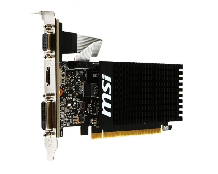 Відеокарта MSI GeForce GT 710 2GB DDR3 64bit low profile silent GT 710 2GD3H LP
