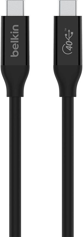 Кабель Belkin USB4 USB-C - USB-C, 40Gbps, 100W, 0.8м Black