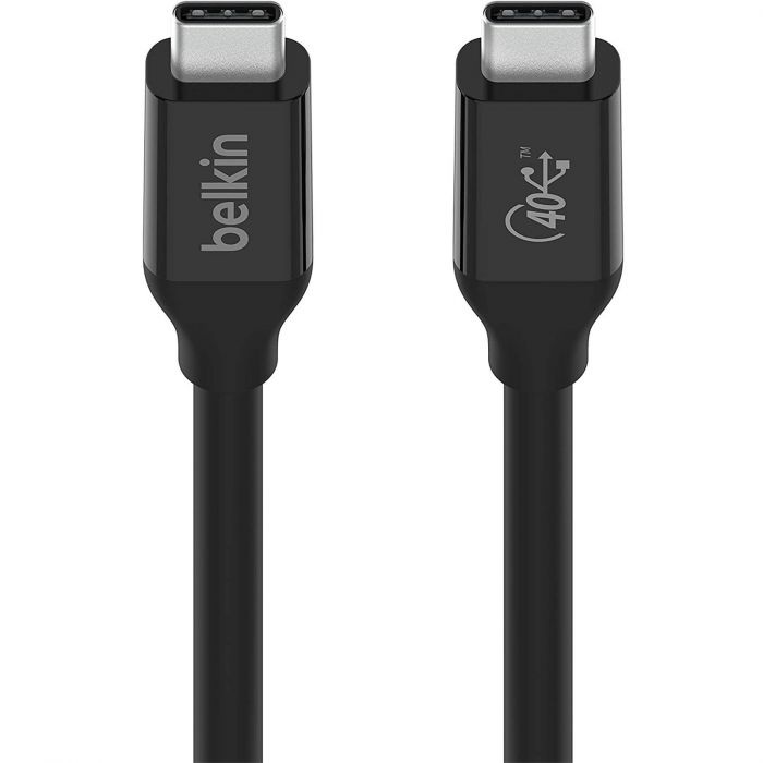 Кабель Belkin USB4 USB-C - USB-C, 40Gbps, 100W, 0.8м Black