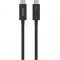 Кабель Belkin THUNDERBOLT 4, 40Gbps, 100W, 2m Black