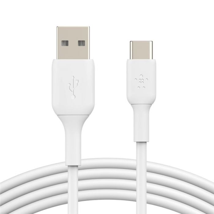 Кабель Belkin USB-A - USB-С, PVC, 1м White