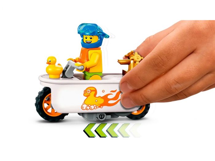 Конструктор LEGO City Stuntz Каскадерський мотоцикл для гри у ванні