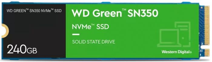 Накопичувач SSD WD M.2  240GB PCIe 3.0 Green SN350