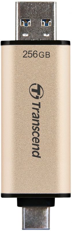 Накопичувач Transcend 256GB USB 3.2+Type-C JetFlash 930 Black R420/W400MB/s