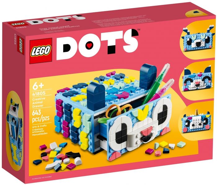 Конструктор LEGO DOTS Креативний ящик «Тварини»