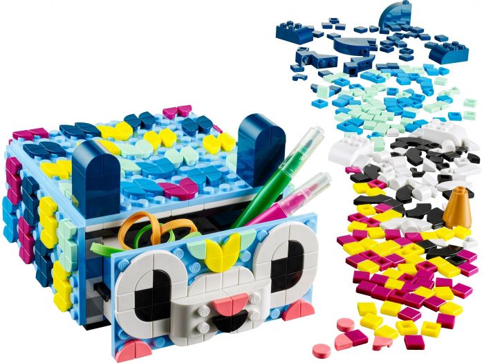 Конструктор LEGO DOTS Креативний ящик «Тварини»