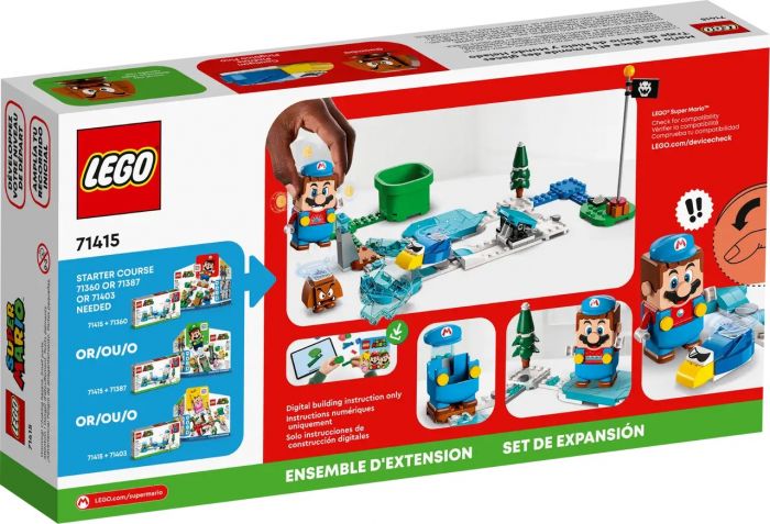 Конструктор LEGO Super Mario Костюм Крижаного Маріо та Льодяний світ. Додатковий набір