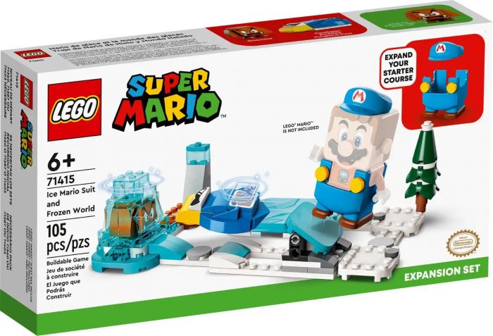 Конструктор LEGO Super Mario Костюм Крижаного Маріо та Льодяний світ. Додатковий набір