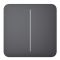 Кнопка для двоклавішного вимикача Ajax SoloButton 2-gang for LightSwitch, Jeweler, бездротовий, graphite