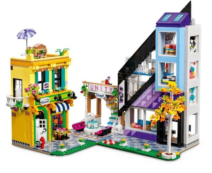 Конструктор LEGO Friends Квіткові та дизайнерські крамниці у центрі міста