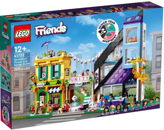 Конструктор LEGO Friends Квіткові та дизайнерські крамниці у центрі міста