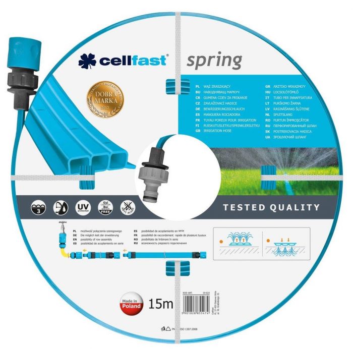 Шланг зрошувальний перфорований Cellfast SPRING, 15м