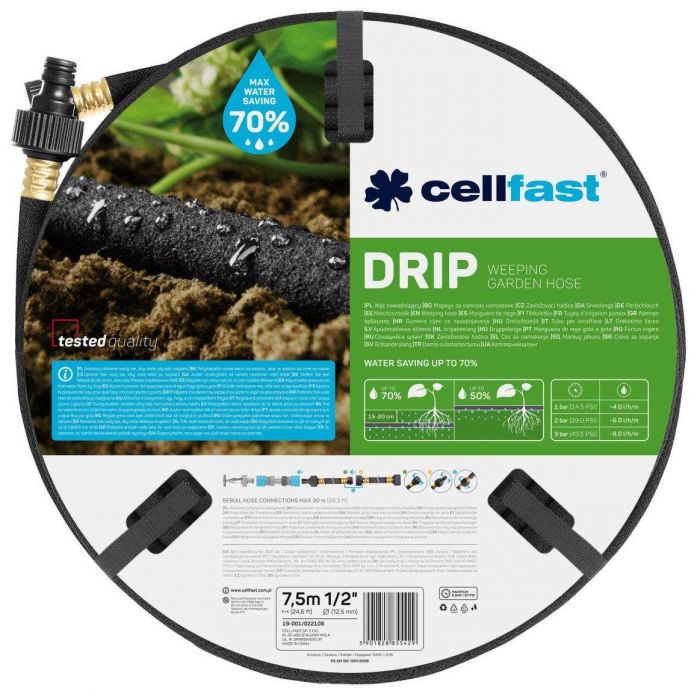 Шланг для краплинного поливу Cellfast DRIP 1/2',15м