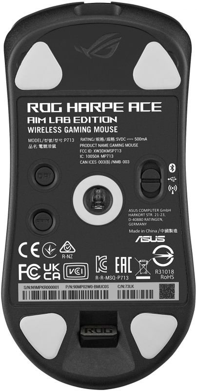 Миша ASUS ROG Harpe Ace Aim Lab Edition USB/WL/BT Black