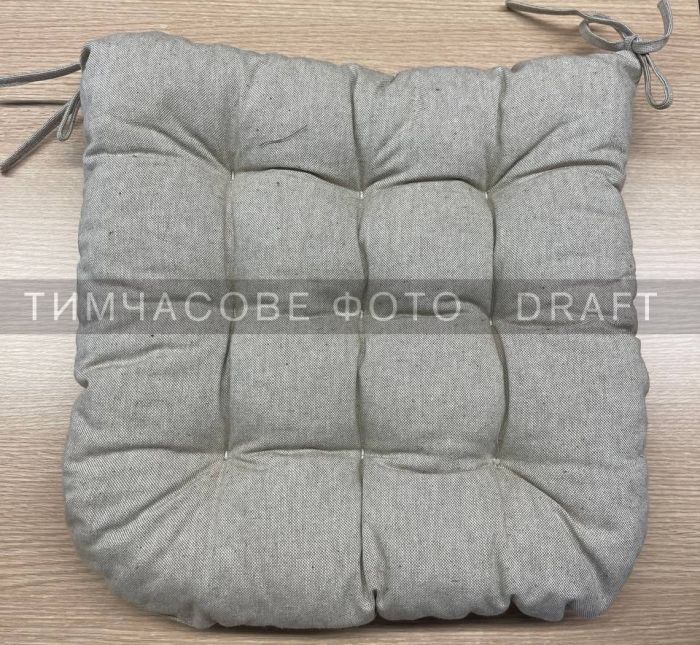 Подушка для стільця Ardesto Oliver, сірий, 40х40см, 100% бавовна (напов.холоф.50% пп 50%)