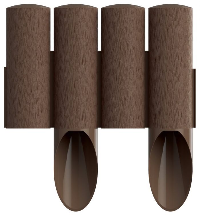 Газонна огорожа Cellfast STANDARD, 4 елементи, 2.3м, коричневий