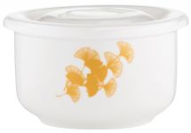 Салатник з кришкою ARDESTO Sunny day, 10см, порцеляна, білий