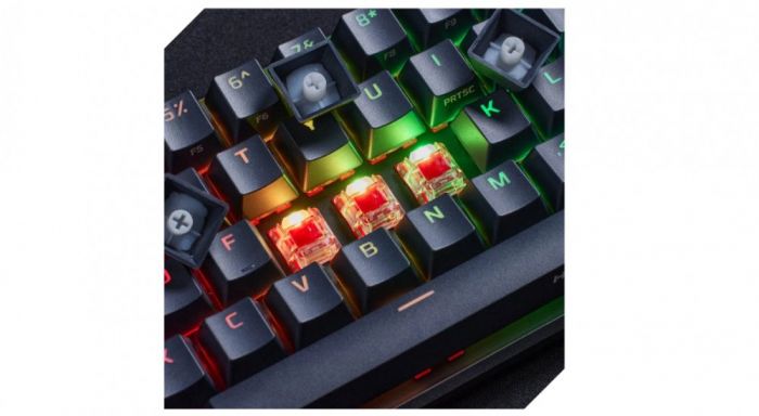 Клавіатура HyperX Alloy Origins 65 Red USB RGB ENG/RU, Black