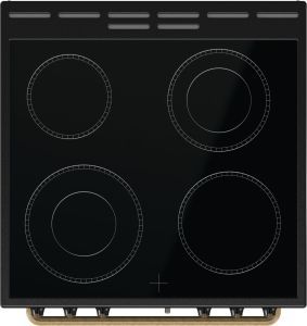 Плита Gorenje GECS6B70CLB електрична склокерамічна, 71л, 60x60см, дисплей, програматор, чорний