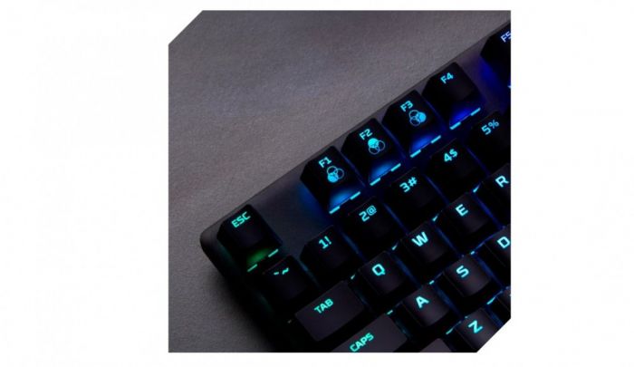 Клавіатура HyperX Alloy Origins Red USB RGB PBT ENG/RU, Black