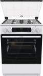 Плита Gorenje GKS6C70WF комбінована, 71л, 60x60см, дисплей, чавун, з кришкою, білий
