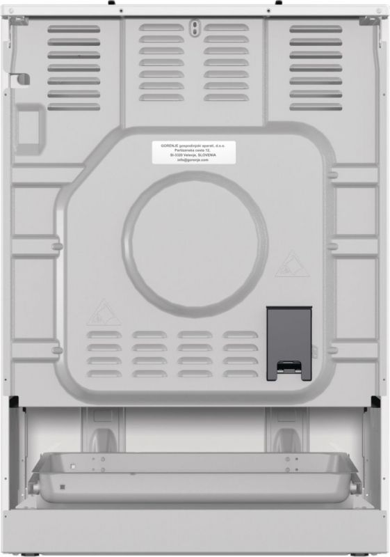 Плита Gorenje GKS6C70WJ комбінована, 71л, 60x60см, дисплей, емальовані реш, програматор IconLed, білий