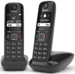 Радіотелефон DECT Gigaset AS690 DUO, чорний