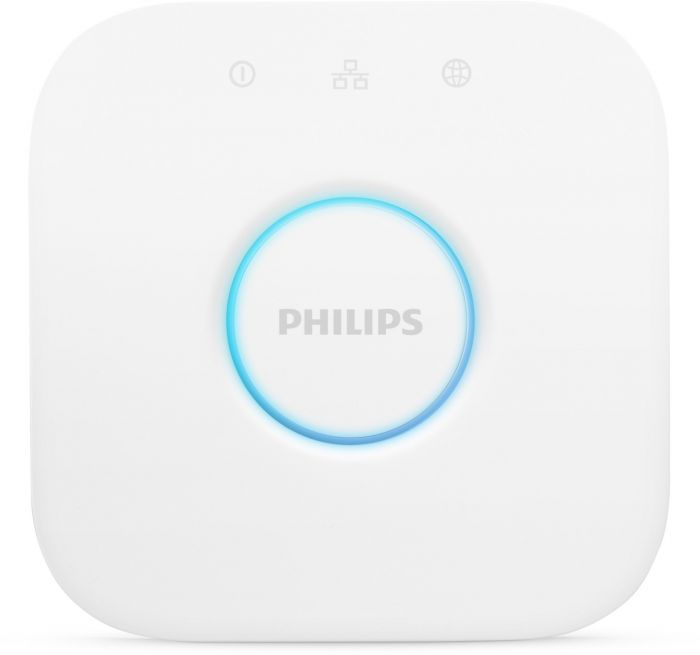 Набір Philips Hue (Bridge, лампа E27 White 2шт, лампа GU10 White 2шт)