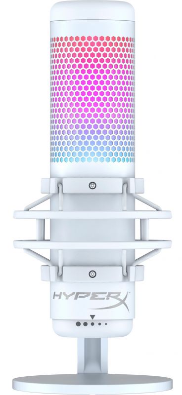 Мікрофон HyperX QuadCast S RGB, White/Grey