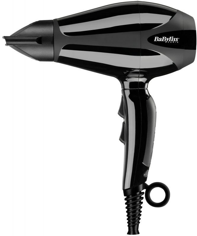 Фен Babyliss, 6715DE, 2400 Вт, 2 концентратори, дифузор, чорний