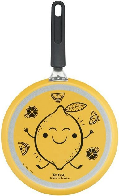 Сковорода Tefal Fruits для млинців+лопатка, d=25 см, покриття Titanium, Thermo-Spot, алюм., лимон