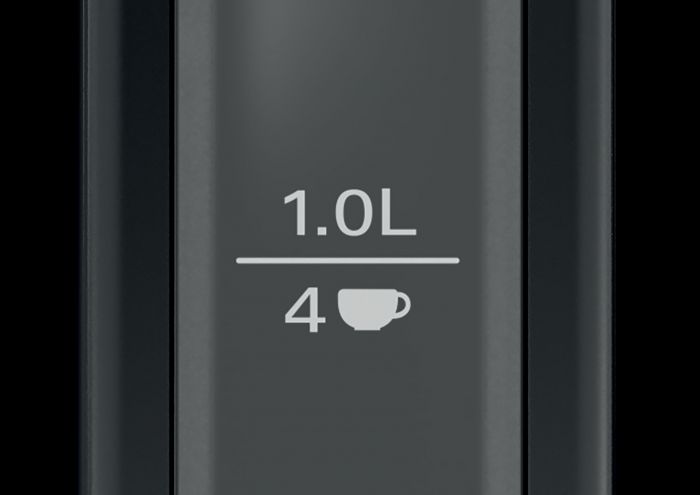 Електрочайник Bosch, 1.7л, метал, чорний
