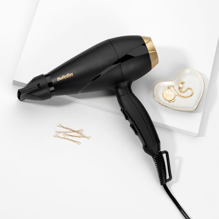 Фен Babyliss, 6704E, 2000 Вт, 1 концентратор, чорний