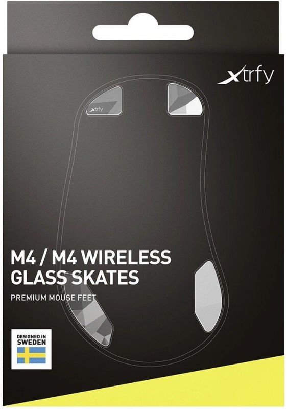 Скляні глайди для миші Xtrfy M4/M4 WL Litus White