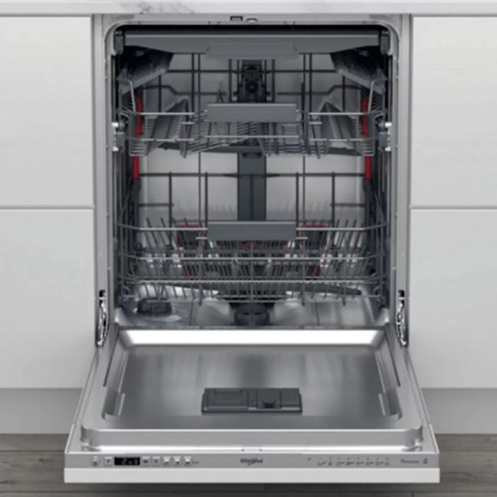 Посудомийна машина Whirlpool вбудовувана, 14компл., A+++, 60см, дисплей, інвертор, 3й кошик, білий