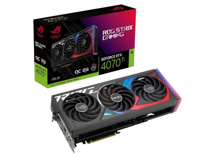 Відеокарта ASUS GeForce RTX 4070 TI 12GB GDDR6X GAMING OC STRIX ROG-STRIX-RTX4070TI-O12G-GAMING