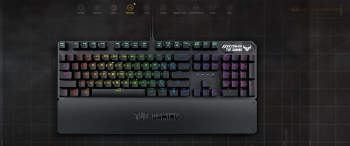 Клавіатура ASUS TUF Gaming K3 RGB 104key Kailh BN USB UA Black