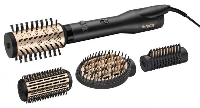 Фен-щітка Babyliss AS970E, 650 Вт, 4 насадки, чорний