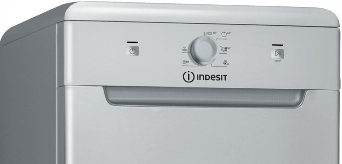 Посудомийна машина Indesit, 10компл., A+, 45см, сріблястий