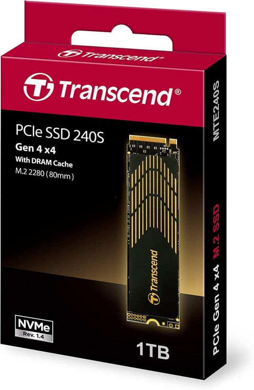 Накопичувач SSD Transcend  M.2 1TB PCIe 4.0 MTE240S + розсіювач тепла