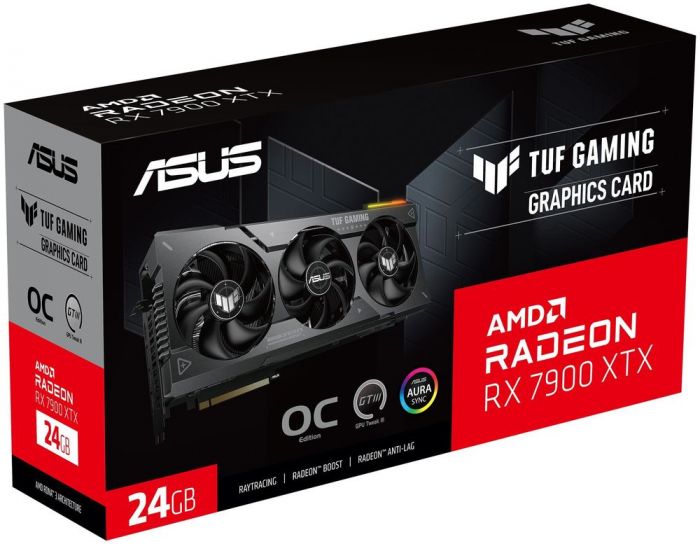 Вiдеокарта ASUS Radeon RX 7900 XTX 24GB GDDR6 TUF OC TUF-RX7900XTX-O24G-GAMING