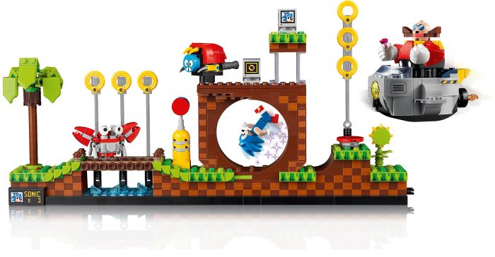 Конструктор LEGO Ideas Їжачок Сонік — Зона із зеленим пагорбом