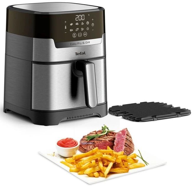 Мультипіч Tefal Easy Fry&Grill Precision, 1550Вт, чаша-4,2л, сенсорне, пластик, чорний-метал