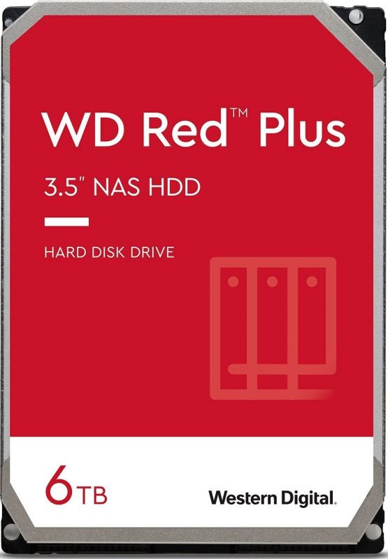 Жорсткий диск WD  6TB 3.5" 5400 256MB SATA Red Plus NAS