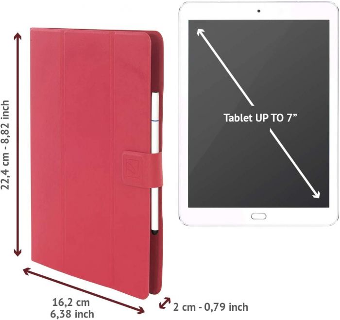 Чохол Tucano Facile Plus Universal для планшетів 7-8", червоний
