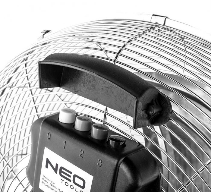 Вентилятор підлоговий Neo Tools, професійний, 100 Вт, діаметр 45 см, 3 швидкості, двигун мідь 100%