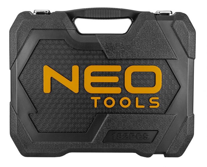 Набір інструменту Neo Tools, 182 од., 1/2, 3/8, 1/4