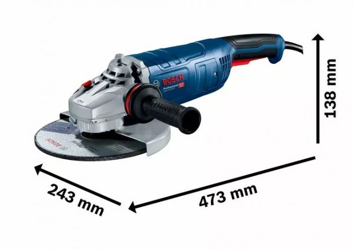 Шліфмашина кутова Bosch GWS 24-230 P, 2400Вт, 230 мм