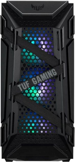 Корпус ASUS TUF Gaming GT301, без БП, 2xUSB3.1, 3x120мм ARGB Fans, 2x140мм, Tempered Glass side, EATX, чорний